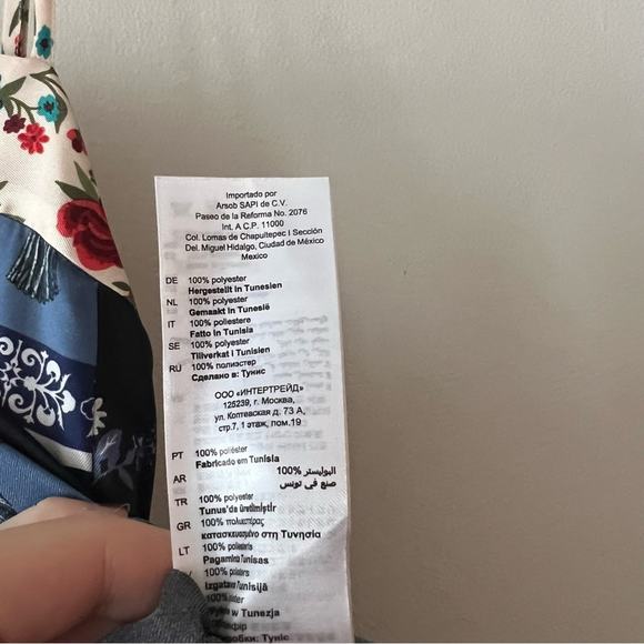 Sandro Niels Tapestry Floral Mixed Print Satin Midi Dress - Picture 11 of 12